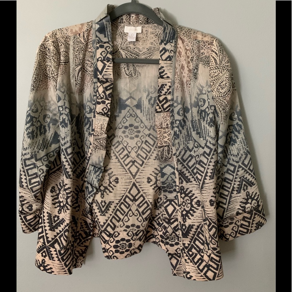 Chico’s Tribal Print Jacket